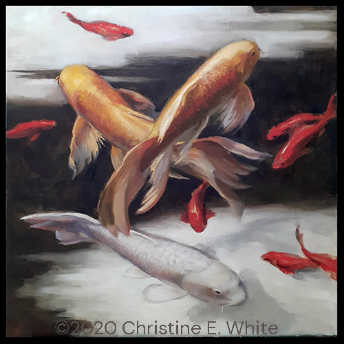 Christine White - Art, Float And Dance, 24x24, oil painting