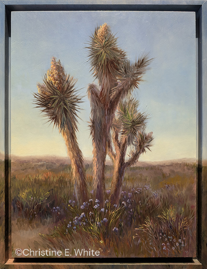 Christine E. White Art - Quiet Out Here, Oil, 17.5x13.5